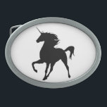 Black Unicorn Silhouette Bälte Buckle<br><div class="desc">Ett låsbeslag i coola bälte är ett av de mest mångsidiga mode-objekten där ute, och ger lite magi till alla nya eller gamla utrustningar. Bälte är ett enkelt sätt att fräscha upp ett tråkigt utseende och kan vara din speciella extra beröring som gör stil unikt. Uttryck dig utan att säga...</div>