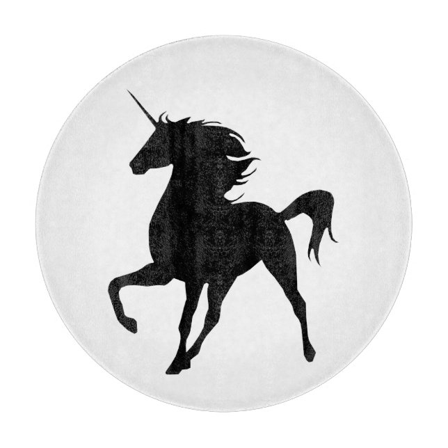 Black Unicorn Silhouette Clearboard (Framsidan)
