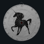 Black Unicorn Silhouette Dart Board Piltavla<br><div class="desc">En kartong är ett utmärkt tillskott till ett spelrum eller hemma pub i ditt hem. Spelandet ökar i popularitet som ett trevligt sätt att förflytta tiden och ger säkert dina vänner och familjer många underhållningstimmar under många år. Kartor är en underbar gåva och en gåva som säkert genererar många leenden...</div>