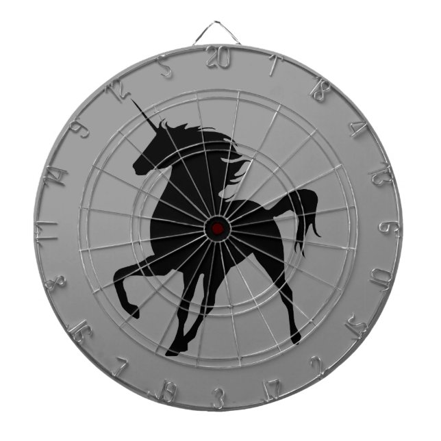 Black Unicorn Silhouette Dart Board Piltavla (Framsidan)