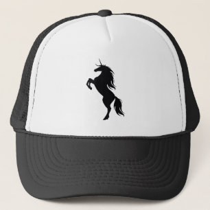 Black Unicorn Silhouette Hat Truckerkeps