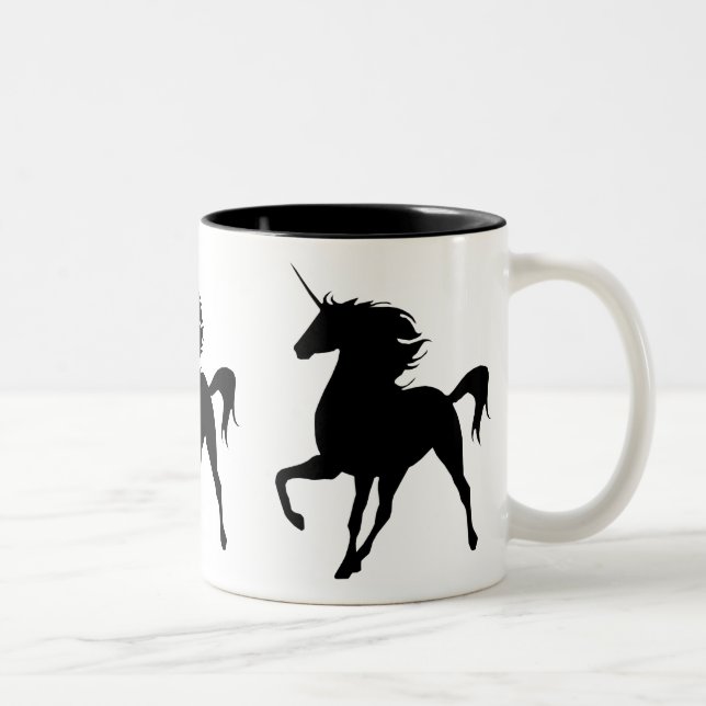 Black Unicorn Silhouette Mugg (Höger)