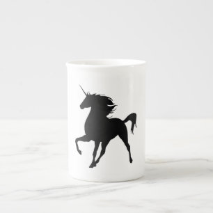 Black Unicorn Silhouette Mugg Benporslin Mugg