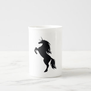 Black Unicorn Silhouette Mugg Benporslin Mugg