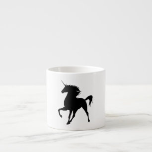Black Unicorn Silhouette Mugg Espressomugg