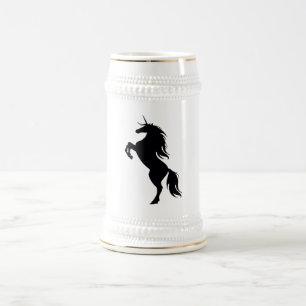 Black Unicorn Silhouette Stein Sejdel