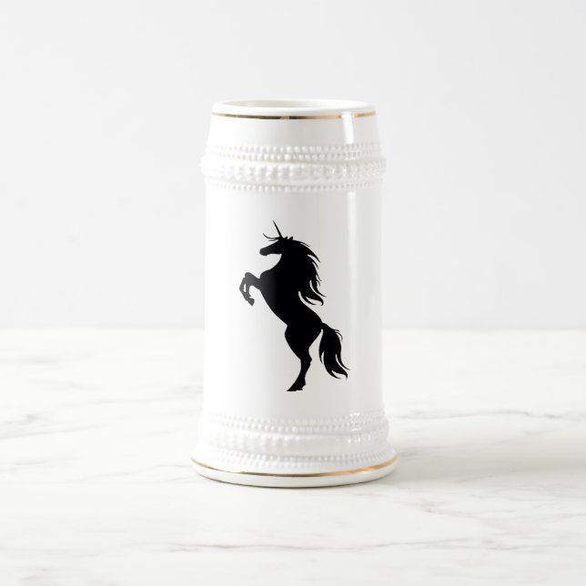 Black Unicorn Silhouette Stein Sejdel (Center)
