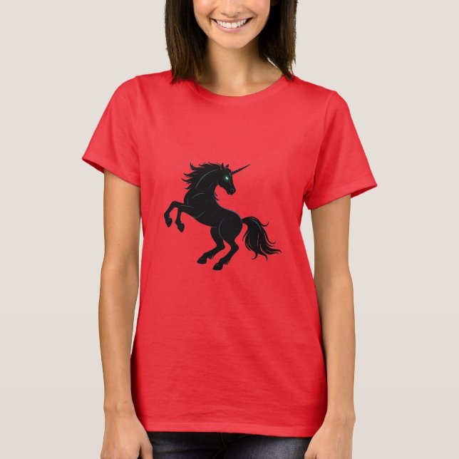 Black Unicorn T Shirt (Framsida)