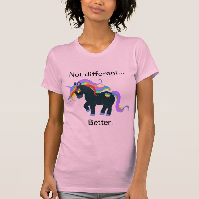 Black Unicorn T-Shirt (Framsida)