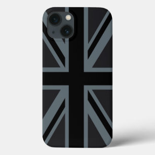 Black Union Jack British Flagga Decor