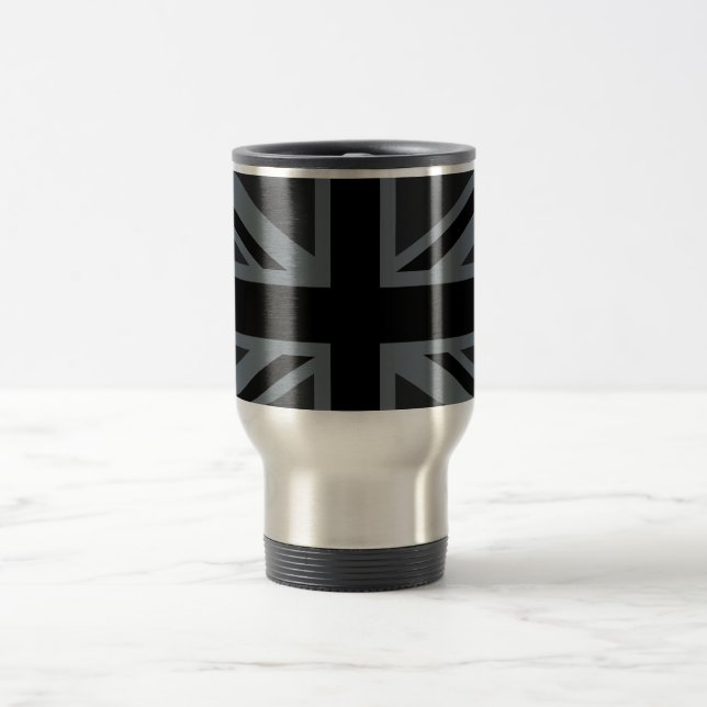 Black Union Jack British Flagga Decor Resemugg (Center)