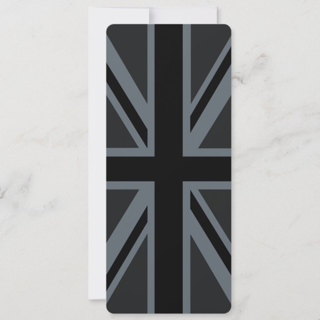 Black Union Jack Flagga Design (Framsida)