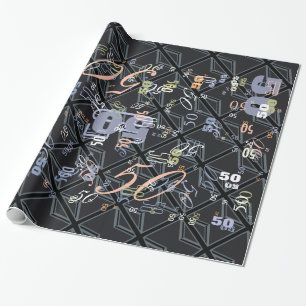 Black Union Jack Flagga Design Presentpapper