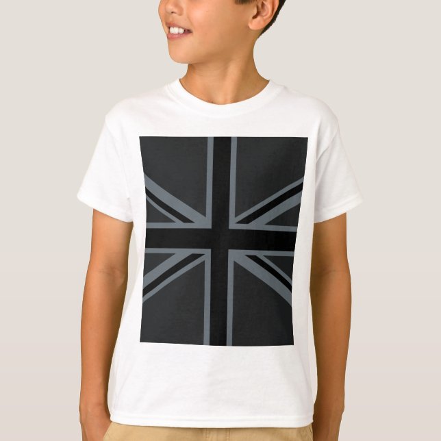 Black Union Jack Flagga Design Tröja (Framsida)
