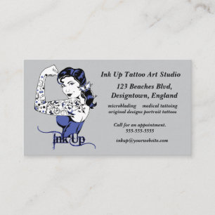 Bläck Up Tattoo Art Studio Visitkort