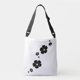 Black Vår blommor Kor Body Tote Bag Axelväska
