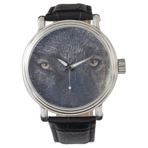 Black Varg Ansikte Wildlife Armbandsur