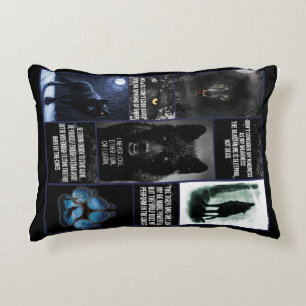 Black Varg Blanket, Animal Kärlek Gift Blanket Prydnadskudde