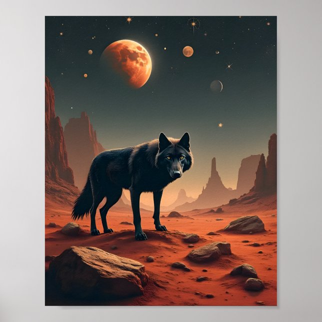 Black Varg Under mars liggande Poster (Framsidan)
