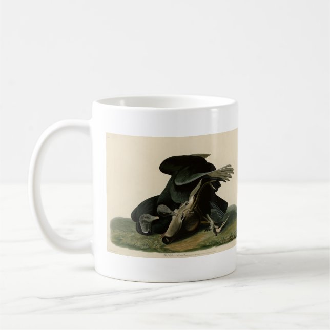 Black Vculture, från Audubon's Birds of America Kaffemugg (Vänster)