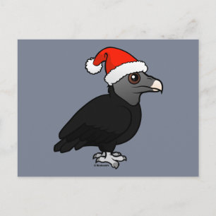 Black Vculture Santa Helg Vykort
