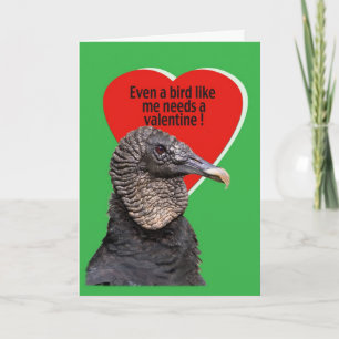 Black Vculture Valentine Helgkort