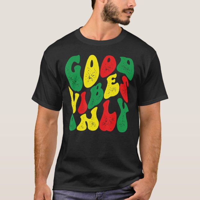 Black Vibes Only Black Empowerment Black History M T Shirt (Framsida)