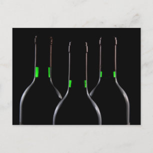 Black Vin Flaskor vykort