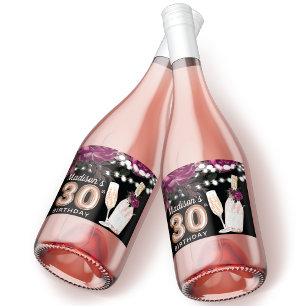 Black Vin Luxury 30års födelsedag Personlig