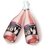 Black Vin Luxury 40th Birthday Personlig<br><div class="desc">Utformning av ro Luxury Birthday. Matchande produkter finns i Bra lik Vin-samlingen.</div>