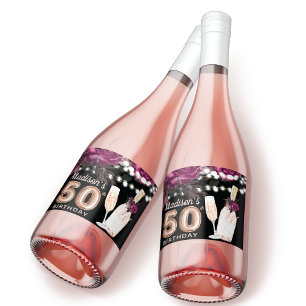Black Vin Luxury 50th Birthday Personlig