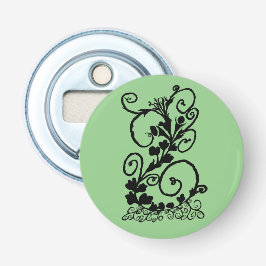 Black Vine Silhouette Flasköppnare