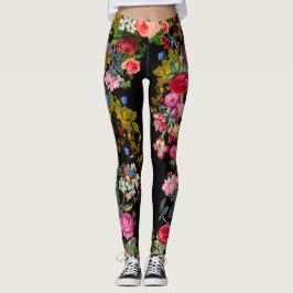 Black Vintage Ro Garden Leggings