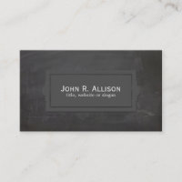 Black Vintage Rustic Plaque Stil