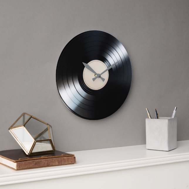 Black Vinyl Record LP Stor Klocka (Kontor)