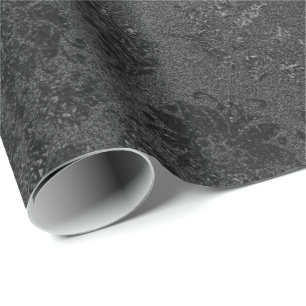 Black VIP Blommigt Snöre Metallic Mulin Rouge Presentpapper