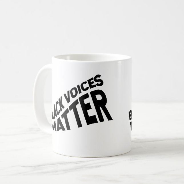 Black Voices Matter Kaffemugg (Framsida vänster)