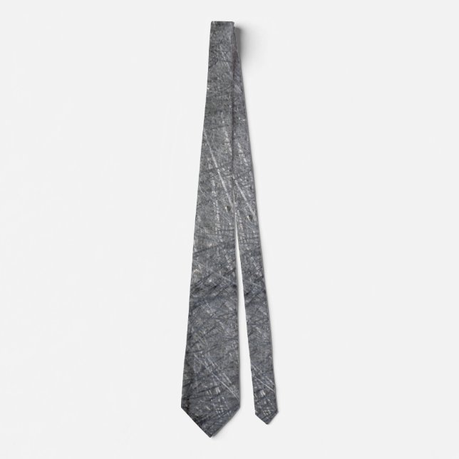 Black Wall Neck Tie med grafitdesign Slips (Framsida)