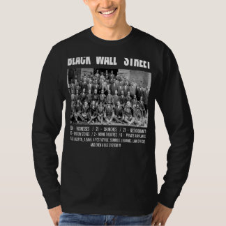 Black Wall street Greenwood Tulsa Oklahoma Black T Shirt