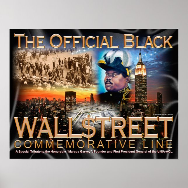 BLACK WALL $TREET POSTER (Framsidan)