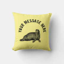Black Walrus Simple Illustration