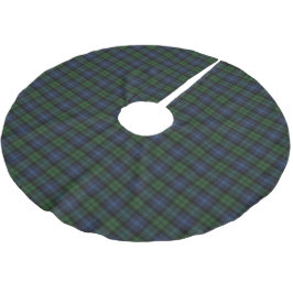 Black Watch Ancient Scottish Tartan Julgransmatta Borstad Polyester