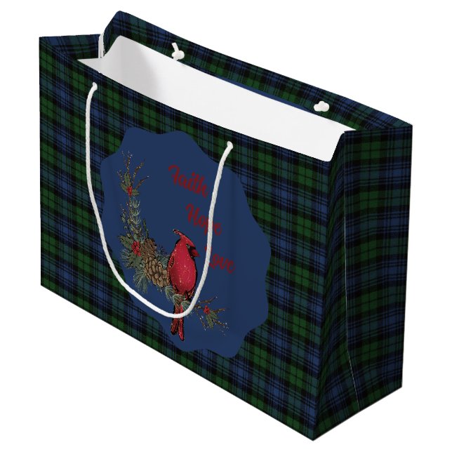 Black Watch Ancient skotsk Tartan Kardinal (Framsidan Vinklad)