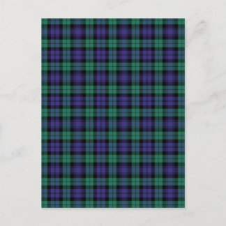 Black Watch Scottish Tartan Helg Vykort