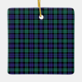 Black Watch Scottish Tartan Julgransprydnad Keramik
