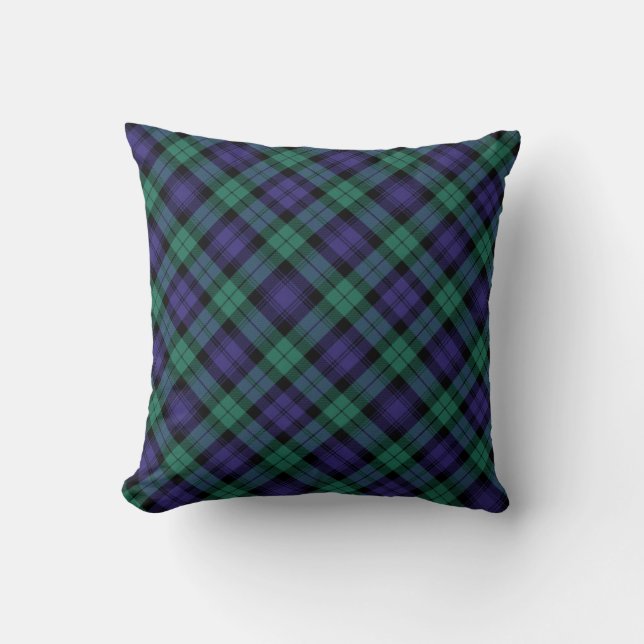 Black Watch Scottish Tartan Kudde (Framsida)