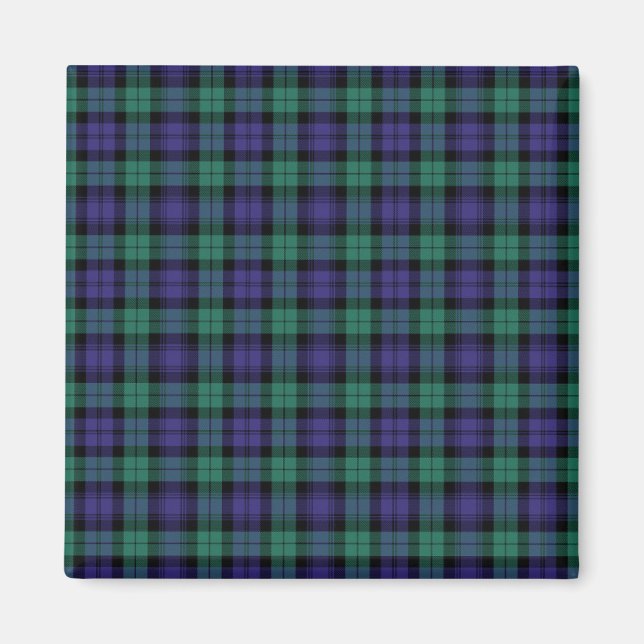Black Watch Scottish Tartan Magnet (Framsidan)