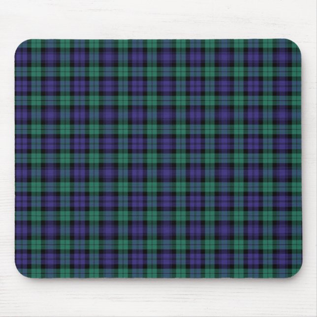 Black Watch Scottish Tartan Musmatta (Framsidan)