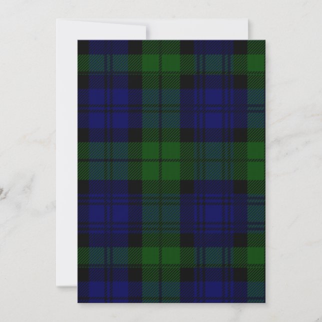 Black Watch Tartan Blue Grönt Play (Framsida)