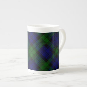 Black Watch Tartan Blue Grönt Play Benporslin Mugg